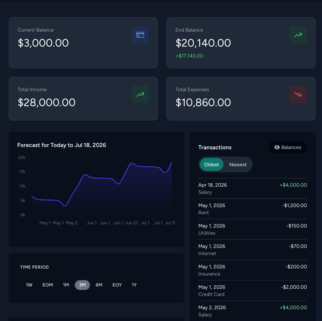 Dark mode screenshot